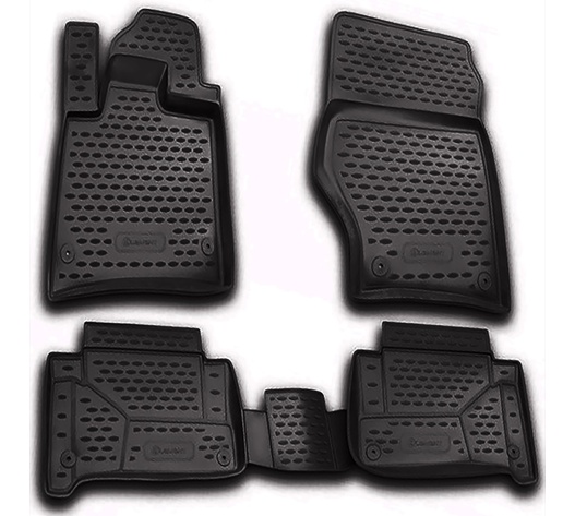 ΠΑΤΑΚΙΑ ΣΕ ΣΚΑΦΗ TPE ΛΑΣΤΙΧΟ ΓΙΑ AUDI Q7 2005-2015  ΣΕ ΜΑΥΡΟ ΧΡΩΜΑ NOVLINE - 4 ΤΕΜ.
