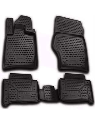 ΠΑΤΑΚΙΑ ΣΕ ΣΚΑΦΗ TPE ΛΑΣΤΙΧΟ ΓΙΑ AUDI Q7 2005-2015  ΣΕ ΜΑΥΡΟ ΧΡΩΜΑ NOVLINE - 4 ΤΕΜ.