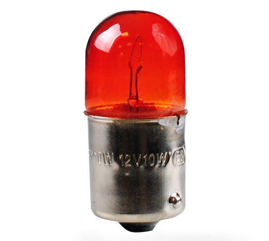 RY10W 12V 10W BAU15s ΠΟΡΤΟΚΑΛΙ (ΜΟΝΟΠΟΛΙΚΟ-ΠΑΡΑΚΕΝΤΡΟ-ΦΟΥΝΤΟΥΚΙ) STANDARD 10ΤΕΜ. M-TECH