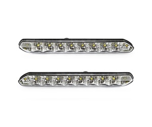 Amio - Φώτα Ημέρας DRL Τάση Λειτουργίας 12/24V Απόδοση 7W 20 LED 0.35W Ανά LED Διαστάσεις 190x20x40mm για Αυτοκίνητο – 2 τεμ. (01266/AM)
