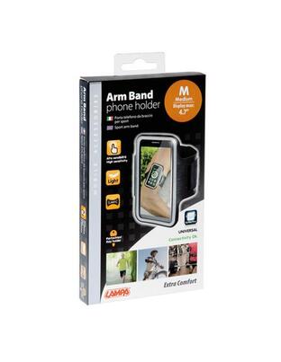 ΘΗΚΗ ΚΙΝΗΤΟΥ ΧΕΙΡΟΣ ARM BAND M ΜΑΧ 4,7 INCH ΜΑΥΡΗ ΜΕ ΕΛΑΣΤΙΚΟ ΙΜΑΝΤΑ ΚΑΙ VELCRO LAMPA - 1 ΤΕΜ.
