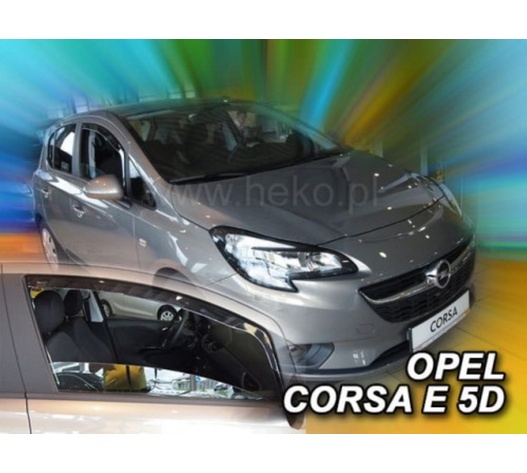 ΑΝΕΜΟΘΡΑΥΣΤΕΣ ΓΙΑ OPEL CORSA D 5D 09/2006-2014 /CORSA E 5D 2015+ ΑΥΤΟΚΙΝΗΤΟΥ ΑΠΟ ΕΥΚΑΜΠΤΟ ΦΙΜΕ ΠΛΑΣΤΙΚΟ HEKO - 2 ΤΕΜ.