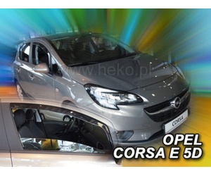 ΑΝΕΜΟΘΡΑΥΣΤΕΣ ΓΙΑ OPEL CORSA D 5D 09/2006-2014 /CORSA E 5D 2015+ ΑΥΤΟΚΙΝΗΤΟΥ ΑΠΟ ΕΥΚΑΜΠΤΟ ΦΙΜΕ ΠΛΑΣΤΙΚΟ HEKO - 2 ΤΕΜ.