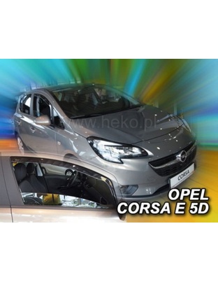 ΑΝΕΜΟΘΡΑΥΣΤΕΣ ΓΙΑ OPEL CORSA D 5D 09/2006-2014 /CORSA E 5D 2015+ ΑΥΤΟΚΙΝΗΤΟΥ ΑΠΟ ΕΥΚΑΜΠΤΟ ΦΙΜΕ ΠΛΑΣΤΙΚΟ HEKO - 2 ΤΕΜ.