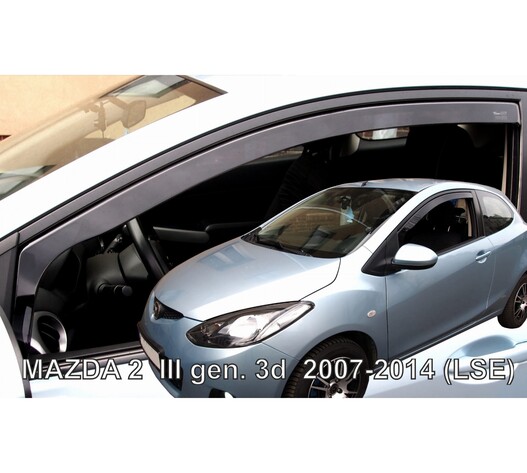 ΑΝΕΜΟΘΡΑΥΣΤΕΣ ΓΙΑ MAZDA 2 3D 2007-2014 ΗΛΕΚΤΡΙΚΑ ΠΑΡΑΘΥΡΑ ΖΕΥΓΑΡΙ ΑΠΟ ΕΥΚΑΜΠΤΟ ΦΙΜΕ ΠΛΑΣΤΙΚΟ HEKO - 2 ΤΕΜ.