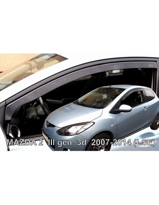 ΑΝΕΜΟΘΡΑΥΣΤΕΣ ΓΙΑ MAZDA 2 3D 2007-2014 ΗΛΕΚΤΡΙΚΑ ΠΑΡΑΘΥΡΑ ΖΕΥΓΑΡΙ ΑΠΟ ΕΥΚΑΜΠΤΟ ΦΙΜΕ ΠΛΑΣΤΙΚΟ HEKO - 2 ΤΕΜ.