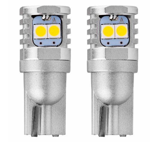 Amio - T10 W5W/W10W 12/24V W2,1x9,5d 6SMDx3030 ΛΕΥΚΟ (ΚΑΡΦΩΤΟ - CAN-BUS) 2ΤΕΜ. (02801/AM)