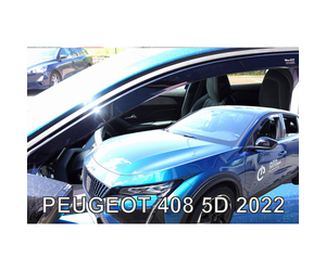 ΑΝΕΜΟΘΡΑΥΣΤΕΣ ΓΙΑ PEUGEOT 408 5D 2022+ - ΖΕΥΓΑΡΙ ΑΥΤΟΚΙΝΗΤΟΥ ΑΠΟ ΕΥΚΑΜΠΤΟ ΦΙΜΕ ΠΛΑΣΤΙΚΟ HEKO - 2 ΤΕΜ.