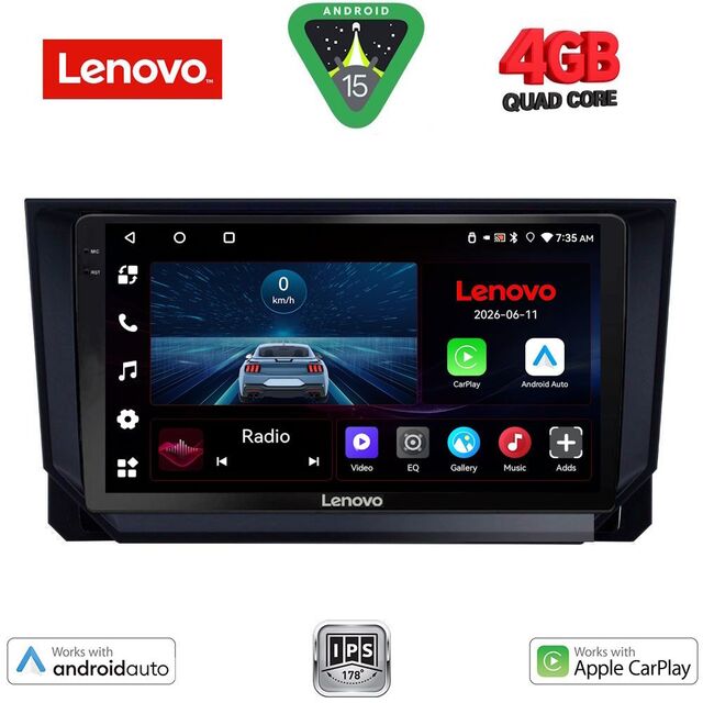 LENOVO LVE 8573_CPAA (9inc) MULTIMEDIA TABLET for SEAT ARONA - IBIZA mod. 2018-2026