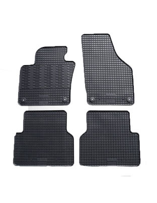 Cik - ΠΑΤΑΚΙΑ ΑΥΤΟΚΙΝΗΤΟΥ ΑΠΟ ΛΑΣΤΙΧΟ ΓΙΑ VW TIGUAN 2007-2015 ΣΕ ΜΑΥΡΟ ΧΡΩΜΑ ΜΕ ΚΟΥΜΠΩΜΑΤΑ - 4 ΤΕΜ. (RM.VW.0007/CK)