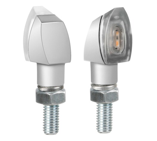 ΦΛΑΣ ΜΟΤΟ VOLT ΑΣΗΜΙ 12V SMD LED 36x18mm 2ΤΕΜ.