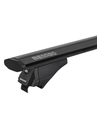 ΜΠΑΡΕΣ ΟΡΟΦΗΣ ΑΛΟΥΜΙΝΙΟΥ LEOPARD XL BLACK 135 cm ΣΕ ΜΑΥΡΟ ΧΡΩΜΑ ΓΙΑ ΟΡΟΦΗ ΜΕ FLUSH ΚΑΙ RAISED RAILS MENABO - 2 ΤΕΜ.