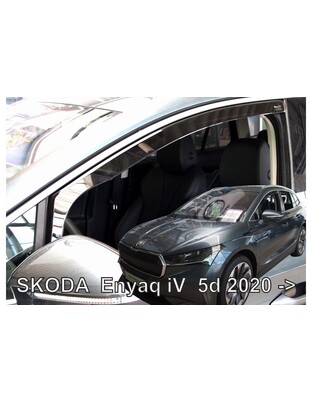 ΑΝΕΜΟΘΡΑΥΣΤΕΣ ΓΙΑ SKODA ENYAQ 5D 2020+ ΑΥΤΟΚΙΝΗΤΟΥ ΑΠΟ ΕΥΚΑΜΠΤΟ ΦΙΜΕ ΠΛΑΣΤΙΚΟ HEKO - 2 ΤΕΜ.