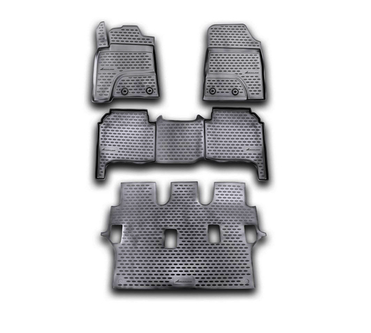 ΠΑΤΑΚΙΑ ΣΕ ΣΚΑΦΗ TPE ΛΑΣΤΙΧΟ ΓΙΑ TOYOTA LANDCRUISER 200 2012-2015  ΣΕ ΜΑΥΡΟ ΧΡΩΜΑ NOVLINE - 4 ΤΕΜ.