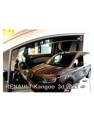 ΑΝΕΜΟΘΡΑΥΣΤΕΣ ΓΙΑ RENAULT KANGOO 3D 2021+  ΖΕΥΓΑΡΙ ΑΠΟ ΕΥΚΑΜΠΤΟ ΦΙΜΕ ΠΛΑΣΤΙΚΟ HEKO - 2 ΤΕΜ.