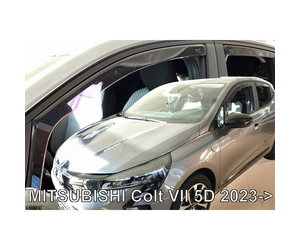 ΑΝΕΜΟΘΡΑΥΣΤΕΣ ΓΙΑ MITSUBISHI COLT 5D 2023+ ΖΕΥΓΑΡΙ ΑΠΟ ΕΥΚΑΜΠΤΟ ΦΙΜΕ ΠΛΑΣΤΙΚΟ HEKO - 4 ΤΕΜ.