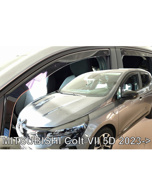 ΑΝΕΜΟΘΡΑΥΣΤΕΣ ΓΙΑ MITSUBISHI COLT 5D 2023+ ΖΕΥΓΑΡΙ ΑΠΟ ΕΥΚΑΜΠΤΟ ΦΙΜΕ ΠΛΑΣΤΙΚΟ HEKO - 4 ΤΕΜ.