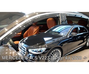 ΑΝΕΜΟΘΡΑΥΣΤΕΣ ΓΙΑ MERCEDES S W223 /V223 4D 2020+ ΣΕΤ ΑΥΤΟΚΙΝΗΤΟΥ ΑΠΟ ΕΥΚΑΜΠΤΟ ΦΙΜΕ ΠΛΑΣΤΙΚΟ HEKO - 4 ΤΕΜ.