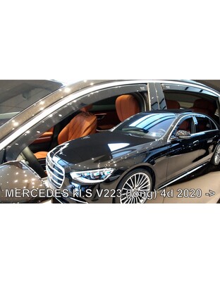 ΑΝΕΜΟΘΡΑΥΣΤΕΣ ΓΙΑ MERCEDES S W223 /V223 4D 2020+ ΣΕΤ ΑΥΤΟΚΙΝΗΤΟΥ ΑΠΟ ΕΥΚΑΜΠΤΟ ΦΙΜΕ ΠΛΑΣΤΙΚΟ HEKO - 4 ΤΕΜ.