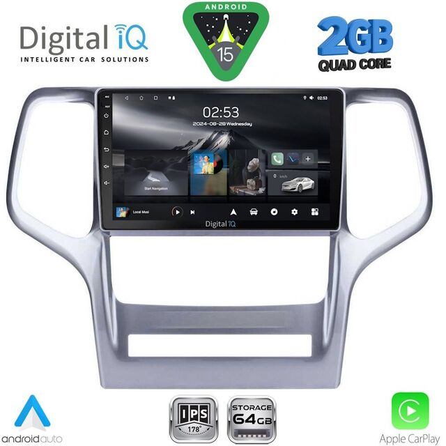DIGITAL IQ RSD 1282_CPA (9inc) MULTIMEDIA TABLET for JEEP GRAND CHEROKEE mod. 2011-2014
