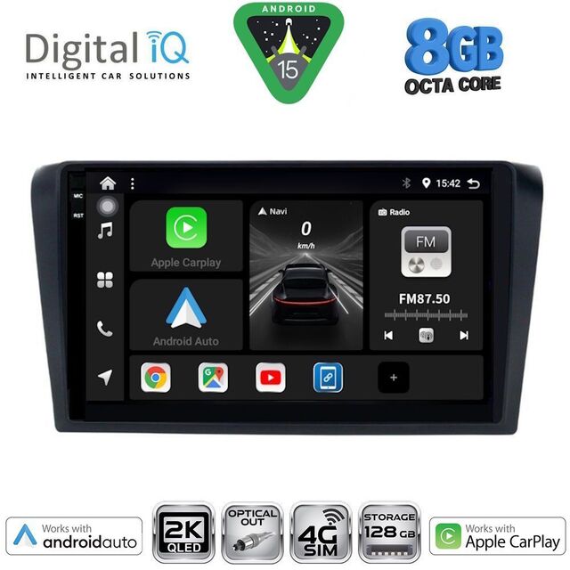 DIGITAL IQ BXK 20365_CPAA (9inc) MULTIMEDIA TABLET for MAZDA 3 mod. 2003-2008