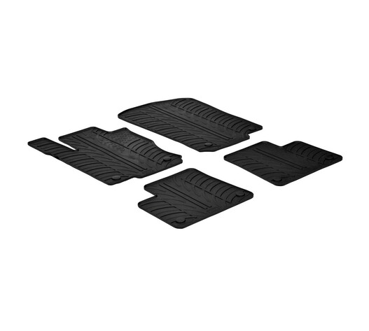 LAMPA - ΠΑΤΑΚΙΑ ΑΥΤΟΚΙΝΗΤΟΥ ΑΠΟ ΛΑΣΤΙΧΟ ΓΙΑ MERCEDES ML W166 10/2011-12/2015 / MERCEDES GLE W292 5D 2016-2019 ΣΕ ΜΑΥΡΟ ΧΡΩΜΑ ME ΚΟΥΜΠΩΜΑΤΑ - 4 ΤΕΜ.