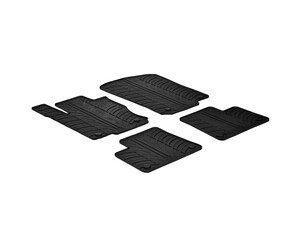LAMPA - ΠΑΤΑΚΙΑ ΑΥΤΟΚΙΝΗΤΟΥ ΑΠΟ ΛΑΣΤΙΧΟ ΓΙΑ MERCEDES ML W166 10/2011-12/2015 / MERCEDES GLE W292 5D 2016-2019 ΣΕ ΜΑΥΡΟ ΧΡΩΜΑ ME ΚΟΥΜΠΩΜΑΤΑ - 4 ΤΕΜ.