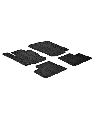 LAMPA - ΠΑΤΑΚΙΑ ΑΥΤΟΚΙΝΗΤΟΥ ΑΠΟ ΛΑΣΤΙΧΟ ΓΙΑ MERCEDES ML W166 10/2011-12/2015 / MERCEDES GLE W292 5D 2016-2019 ΣΕ ΜΑΥΡΟ ΧΡΩΜΑ ME ΚΟΥΜΠΩΜΑΤΑ - 4 ΤΕΜ.