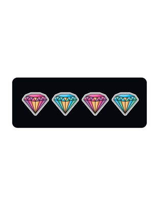 ΚΑΛΥΜΜΑ ΤΙΜΟΝΙΟΥ SKIN-COVER DIAMONT (ΔΙΑΜΑΝΤΙΑ) 35/37cm (S) ΜΑΥΡΟ ΕΛΑΣΤΙΚΟ ΠΟΛΥΕΣΤΕΡΙΚΟ 2mm ΠΑΧΟΣ