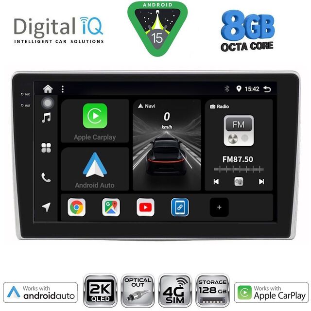 DIGITAL IQ BXK 20028_CPAA (9inc) MULTIMEDIA TABLET for ALFA ROMEO MITO mod. 2008-2018