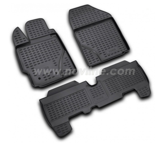 ΠΑΤΑΚΙΑ ΣΕ ΣΚΑΦΗ TPE ΛΑΣΤΙΧΟ ΓΙΑ TOYOTA YARIS 01/2006-09/2011  ΣΕ ΜΑΥΡΟ ΧΡΩΜΑ NOVLINE - 4 ΤΕΜ.