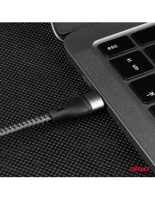 Amio - ΚΑΛΩΔΙΟ ΦΟΡΤΙΣΗΣ ΚΑΙ ΣΥΓΧΡΟΝΙΣΜΟΥ USB TYPE C 200cm 3.0A UC-18 - 1 ΤΕΜ. (02930/AM)