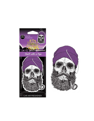 Amio - ΑΡΩΜΑΤΙΚΟ ΚΡΕΜΑΣΤΟ AROMA CAR MUERTOS SKULL WITH A PIPE CORAL STUFF - 1 TEM. (A10381/AM)