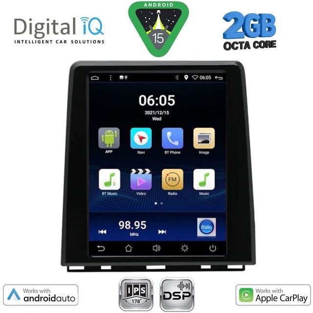 DIGITAL IQ BXF 5948_CPAA (HIGH VERSION) TESLA STYLE for RENAULT CLIO 5 mod. 2019-2026