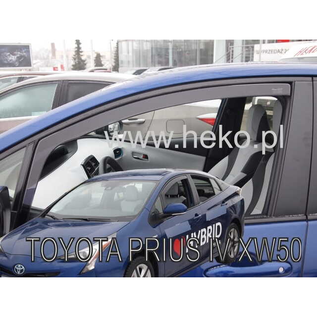 Heko - Ανεμοθραύστες Παραθύρων Για Toyota Prius (XW50) 2016 > 2022 5πορτο υλικό Acrylic Χρώμα Φιμέ - 2 τεμ. (ΑΝΕΜ.29646)