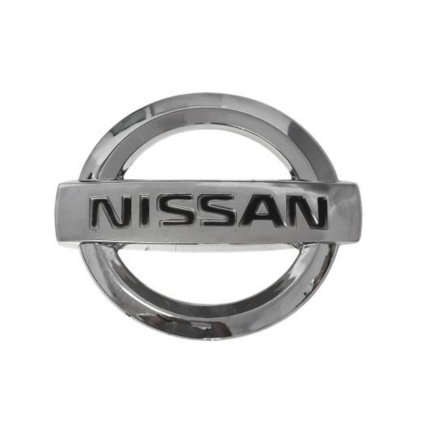Σήμα αυτοκόλλητο πλαστικό χρωμίου 16x14cm - Nissan