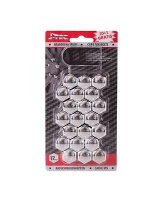 Amio - ΚΑΠΑΚΙΑ ΜΠΟΥΛΟΝΙΩΝ 17mm ΧΡΩΜΙΟ - 21 ΤΕΜ. (G21300/AM)