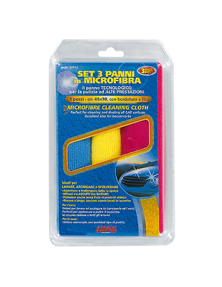 ΠΑΝΙΑ ΚΑΘΑΡΙΣΜΟΥ ΜΕ ΜΙΚΡΟΪΝΕΣ (MICROFIBRE) 40x30cm (ΚΙΤΡΙΝΟ/ΜΠΛΕ/ΚΟΚΚΙΝΟ) 3 ΤΕΜ.