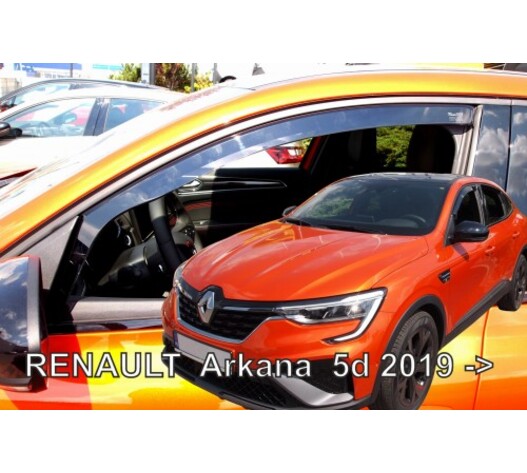ΑΝΕΜΟΘΡΑΥΣΤΕΣ ΓΙΑ RENAULT ARKANA 5D 2019+ ΑΥΤΟΚΙΝΗΤΟΥ ΑΠΟ ΕΥΚΑΜΠΤΟ ΦΙΜΕ ΠΛΑΣΤΙΚΟ HEKO - 2 ΤΕΜ.