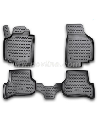 ΠΑΤΑΚΙΑ ΣΕ ΣΚΑΦΗ TPE ΛΑΣΤΙΧΟ ΓΙΑ SEAT ALTEA XL 01/2006-2015  ΣΕ ΜΑΥΡΟ ΧΡΩΜΑ NOVLINE - 4 ΤΕΜ.