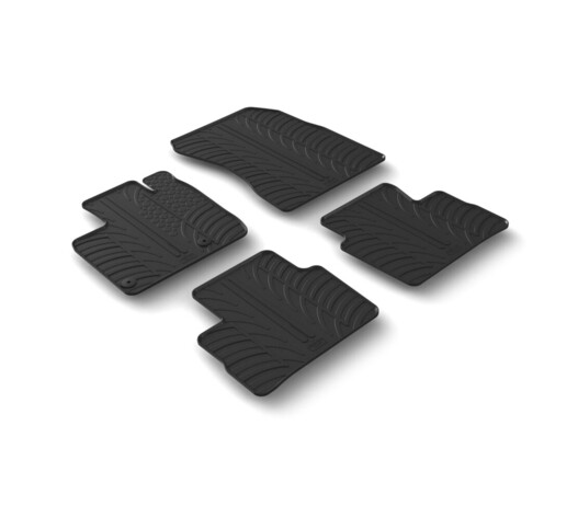 LAMPA - ΠΑΤΑΚΙΑ ΑΥΤΟΚΙΝΗΤΟΥ ΑΠΟ ΛΑΣΤΙΧΟ ΓΙΑ NISSAN QASHQAI 04/2021+ ΣΕ ΜΑΥΡΟ ΧΡΩΜΑ ME ΚΟΥΜΠΩΜΑΤΑ - 4 ΤΕΜ.