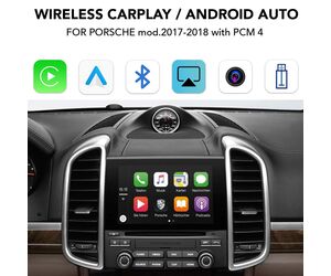 DIGITAL IQ PR 012W_CPA (WIRELESS CARPLAY / ANDROID AUTO BOX with 2 CAMERA IN for PORSCHE mod. 2017-2018 with PCM 4)