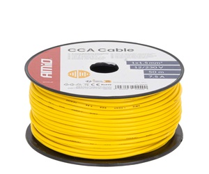 Amio -  Μονόκλωνο Καλώδιο Εγκατάστασης CCA 1×1,5mm² 50m – 7,5A / 12-230V - 1 τεμ. (04449/AM)
