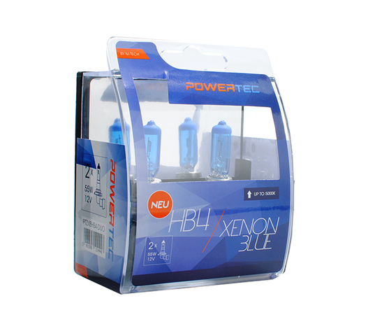 HB4 12V 55W P22d 5.000K POWERTEC XENON BLUE 2ΤΕΜ. M-TECH