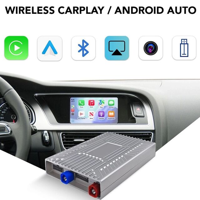 DIGITAL IQ AD 526F CPA (WIRELESS CARPLAY / ANDROID AUTO BOX with 2 CAMERA IN for AUDI A1-A3 mod. 2021-2026 with MIB3)
