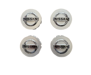 Τάπες για κέντρο ζάντας ασημί 71mm - Nissan
