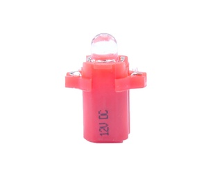 BAX 12V B8,3d 0,2W LED 1xFLUX 5mm ΚΟΚΚΙΝΟ BLISTER M-TECH - 2 ΤΕΜ.