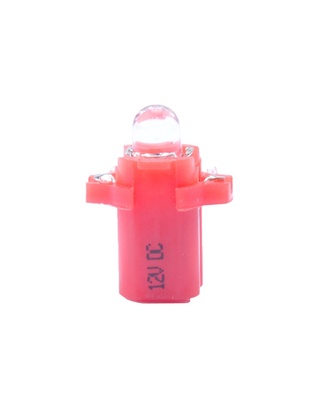 BAX 12V B8,3d 0,2W LED 1xFLUX 5mm ΚΟΚΚΙΝΟ BLISTER M-TECH - 2 ΤΕΜ.