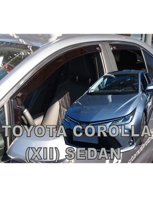 ΑΝΕΜΟΘΡΑΥΣΤΕΣ ΓΙΑ TOYOTA COROLLA XII 4D SEDAN 2018+ ΣΕΤ ΑΥΤΟΚΙΝΗΤΟΥ ΑΠΟ ΕΥΚΑΜΠΤΟ ΦΙΜΕ ΠΛΑΣΤΙΚΟ HEKO - 4 ΤΕΜ.