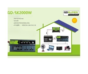 ΜΕΤΑΤΡΟΠΕΑΣ ΡΕΥΜΑΤΟΣ 2000W PLUG-IN GD-SK2000W